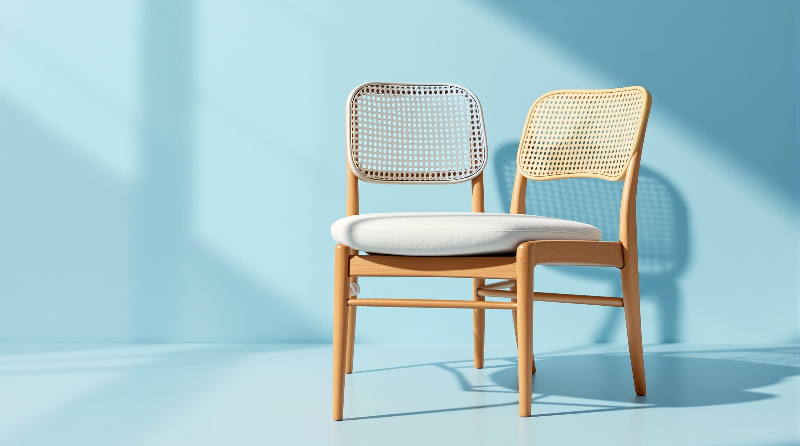 Mid-century dining chair detail